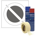 Kit a�rosols bradyline et pochoir stationnement interdit