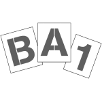 Kit complet pochoirs lettres ou chiffres pvc