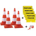 Kit cnes + panneaux + ruban de signalisation