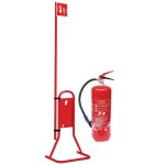 Kit extincteur eau ab avec support totem et signal�tique drapeau