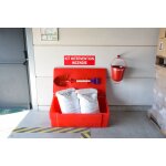 Kit d'intervention incendie avec seau et signalisation