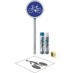 Kit panneau pochoir piste cyclable