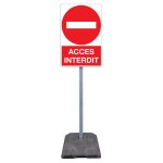 Kit de signalisation temporaire acc�s interdit