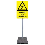 Kit de signalisation temporaire danger sol glissant