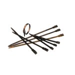 Lot de 100 colliers de serrage noirs