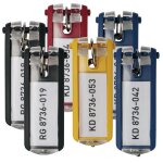 Lot de 6 porte - cls  anneau avec tiquette