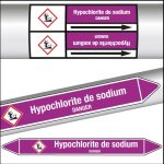 Marqueurs de tuyauterie clp hypochlorite de sodium