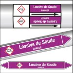 Marqueurs de tuyauterie clp lessive de soude