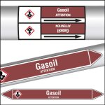 Marqueurs de tuyauterie clp texte gasoil