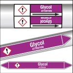 Marqueurs de tuyauterie clp texte glycol