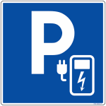 Panneau alu / pvc / alu parking borne recharge �lectrique