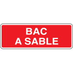 Panneau bac  sable