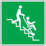 Panneau chaise d'�vacuation