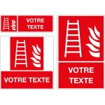 Panneau echelle incendie personnalis�