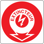 Panneau extincteur feux �lectriques