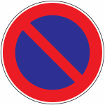 Panneau interdiction d�fense de stationner