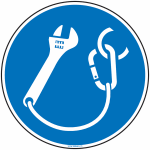 Panneau obligation d'attacher les outils