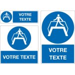 Panneau obligation d'utiliser passerelle personnalis�