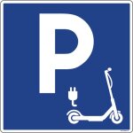 Panneau parking trottinette �lectrique