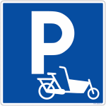 Panneau parking vlo cargo