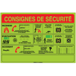 Panneau photoluminescent pvc consignes de scurit