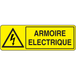 Panneau picto et texte armoire lectrique