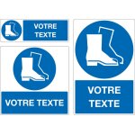 Panneau port chaussures de s�curit� oblig. personnalis�