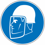 Panneau port obligatoire casque et visi�re