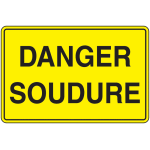 Panneau pvc danger soudure