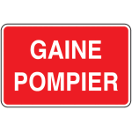 Panneau pvc gaine pompier 250 x 160 mm