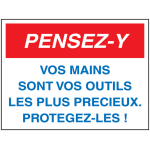 Panneau pvc vos mains sont vos outils, protgez - les !