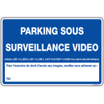 Panneau pvc parking sous surveillance vid�o