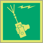 Panneau pvc photolum poste radio portatif 150 x 150 mm