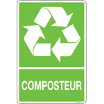 Panneau pvc tri des d�chets recyclage composteur