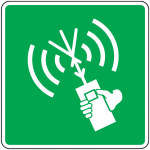 Panneau radio vhf portable