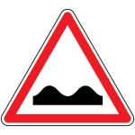 Panneau routier cassis ou dos - d'�ne a2a