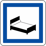 Panneau routier h�tel 7j / 7 ce17