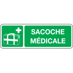 Panneaux sacoche m�dicale avec picto et texte
