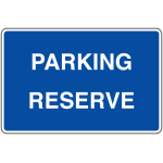 Panneau de signalisation pvc texte parking rserv