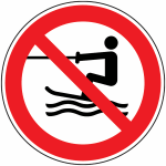 Panneau ski nautique interdit