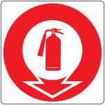 Panneau symbole extincteur