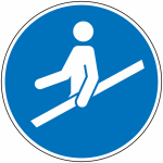 Panneau tenir la rampe
