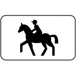 Panonceau routier m4y cavaliers