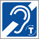 Pictogramme boucle d'induction magntique