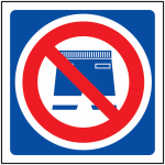 Pictogramme symbole short de bain interdit