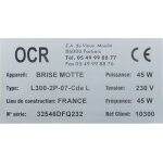 Plaque grave en aluminium anodis