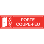 Plaque grave rsistante en pmma porte coupe - feu