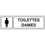 Plaque grave toilettes dames