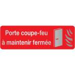 Plaque plexi couleur porte coupe - feu maintenir ferme