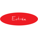 Plaque de porte adhsive grave 190 x 65 mm entre